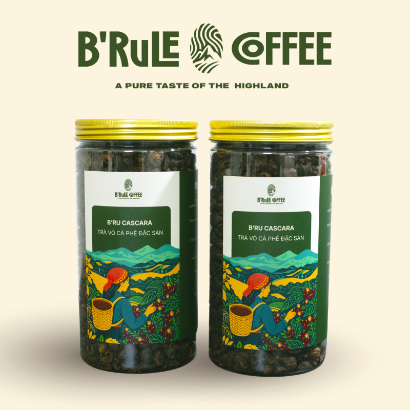 TRÀ VỎ CÀ PHÊ ĐẶC SẢN B’RU CASCARA